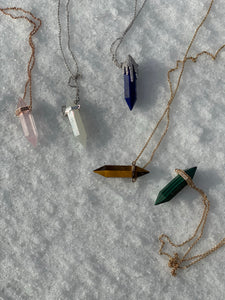 Crystal and Diamond Bar Necklaces 3