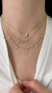 5 Clover Diamond Necklace - 03