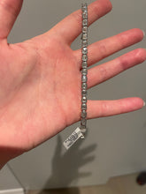 Load image into Gallery viewer, Bezel Set Emerald Cut Diamond Bracelet 4