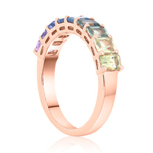 Load image into Gallery viewer, Ruby and Diamond Oval Shape Tilted Ring 2