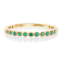 Load image into Gallery viewer, Dainty 1 Emerald Band