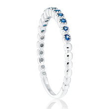 Load image into Gallery viewer, Dainty 1 Sapphire Band - Two