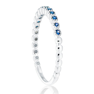 Dainty 1 Sapphire Band - Two