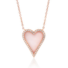 Load image into Gallery viewer, Mother of Pearl and Diamond Sweetness Heart