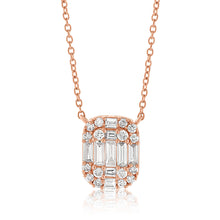 Load image into Gallery viewer, Large Diamond Illusion Pendant - Rose