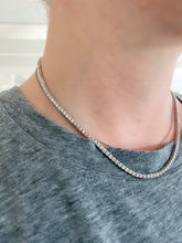Load image into Gallery viewer, Halfway Diamond &quot;Luxe&quot; Tennis Necklace 3