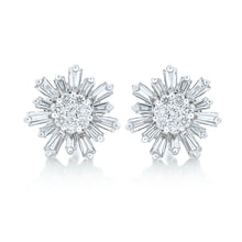 Load image into Gallery viewer, Diamond &quot;Ray of Light&quot; Sun Earrings