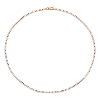 Diamond "Luxe" Tennis Necklace - Rose