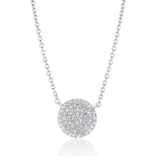 Load image into Gallery viewer, Diamond Pave Disc Pendant