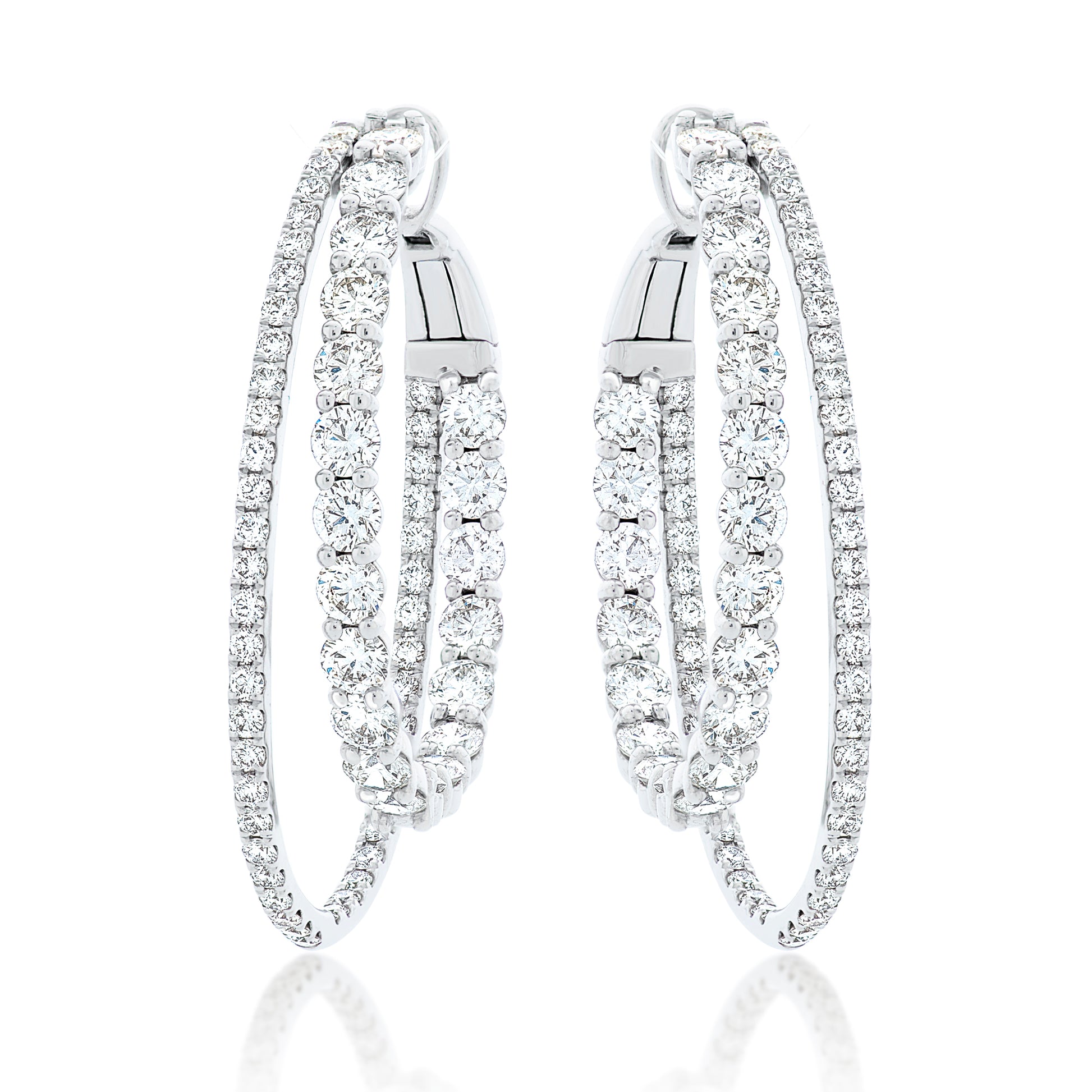 Double Diamond Hoops