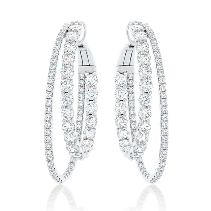 Double Diamond Hoops