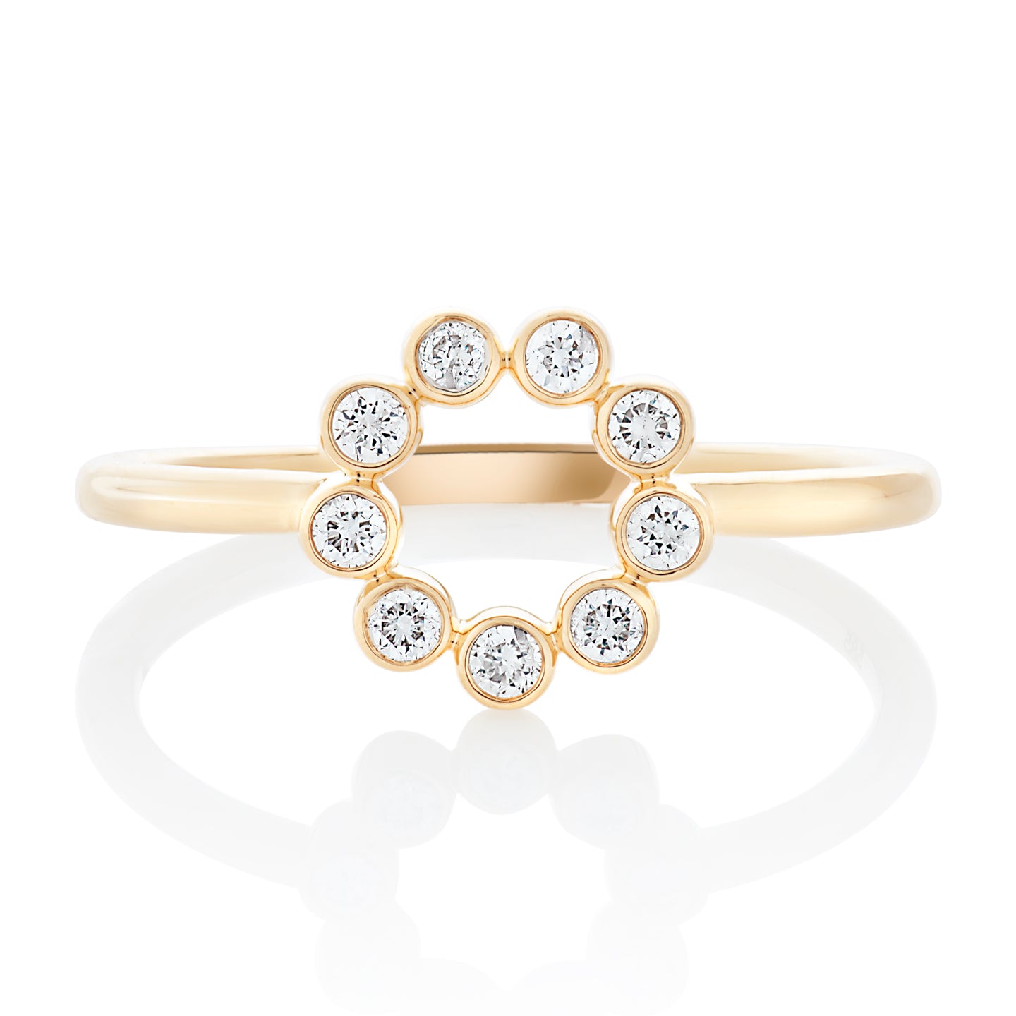 Diamond Circle Ring