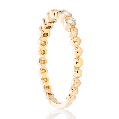 Petite Bezel Set Diamond Band
