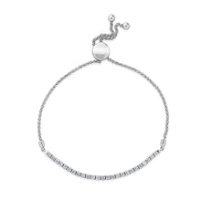 Load image into Gallery viewer, Petite Diamond Bolo Style Bracelet