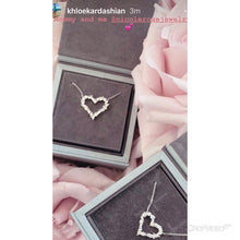 Load image into Gallery viewer, Large Mixed Cut Diamond Heart Pendant - @khloekardashian