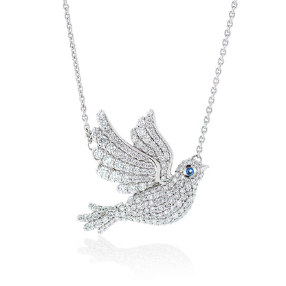 Diamond Dove Pendant