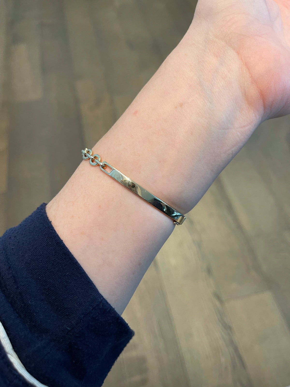 Pave Diamond Bangle Bracelet with Chain Links 5