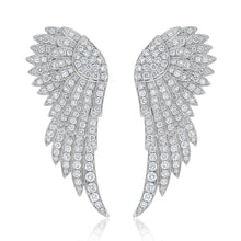 Load image into Gallery viewer, Diamond Angel Wing Earrings