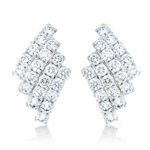 Load image into Gallery viewer, Diamond &quot;Wave&quot; Earrings