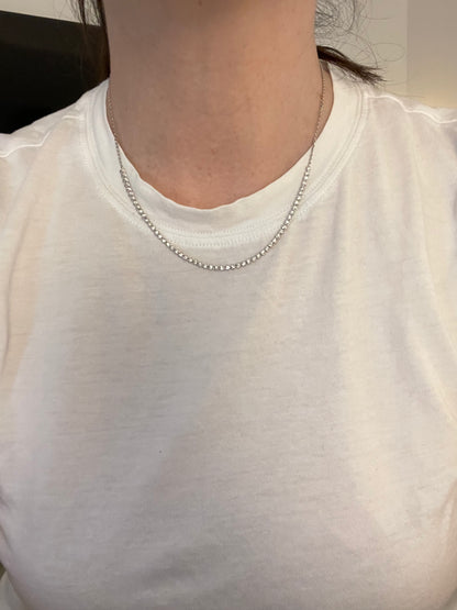 The Nikki Diamond Adjustable Tennis Necklace 2