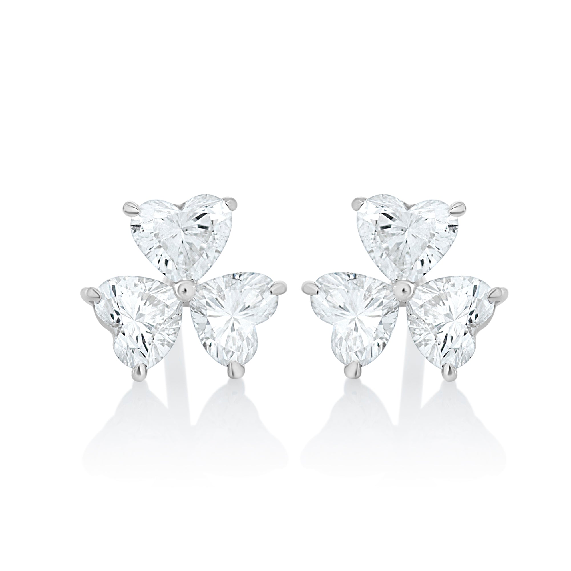 Natural Diamonds Diamond Flower Earring