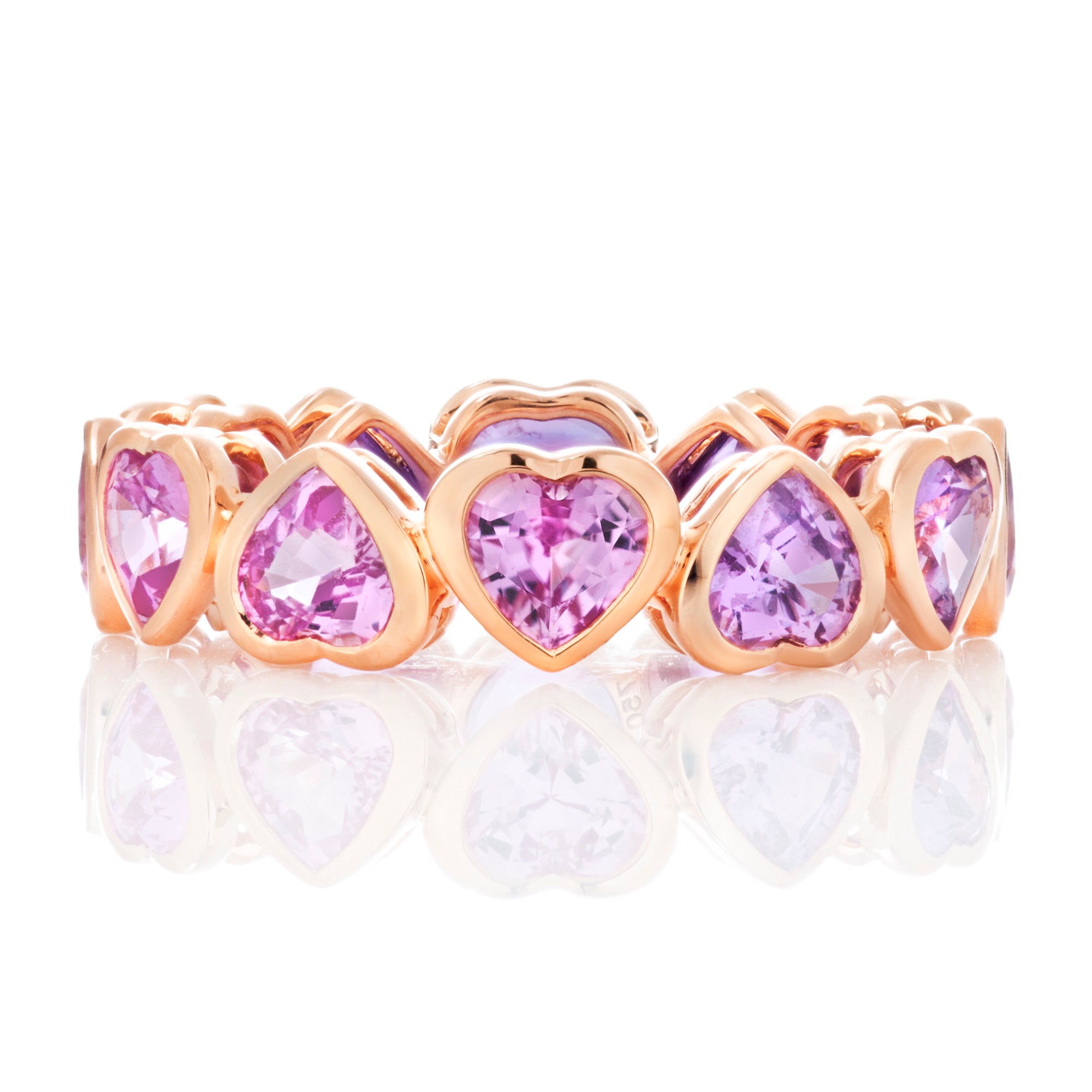 Emerald Cut Nikki Pink Sapphire Band – Nicole Rose Fine Jewelry