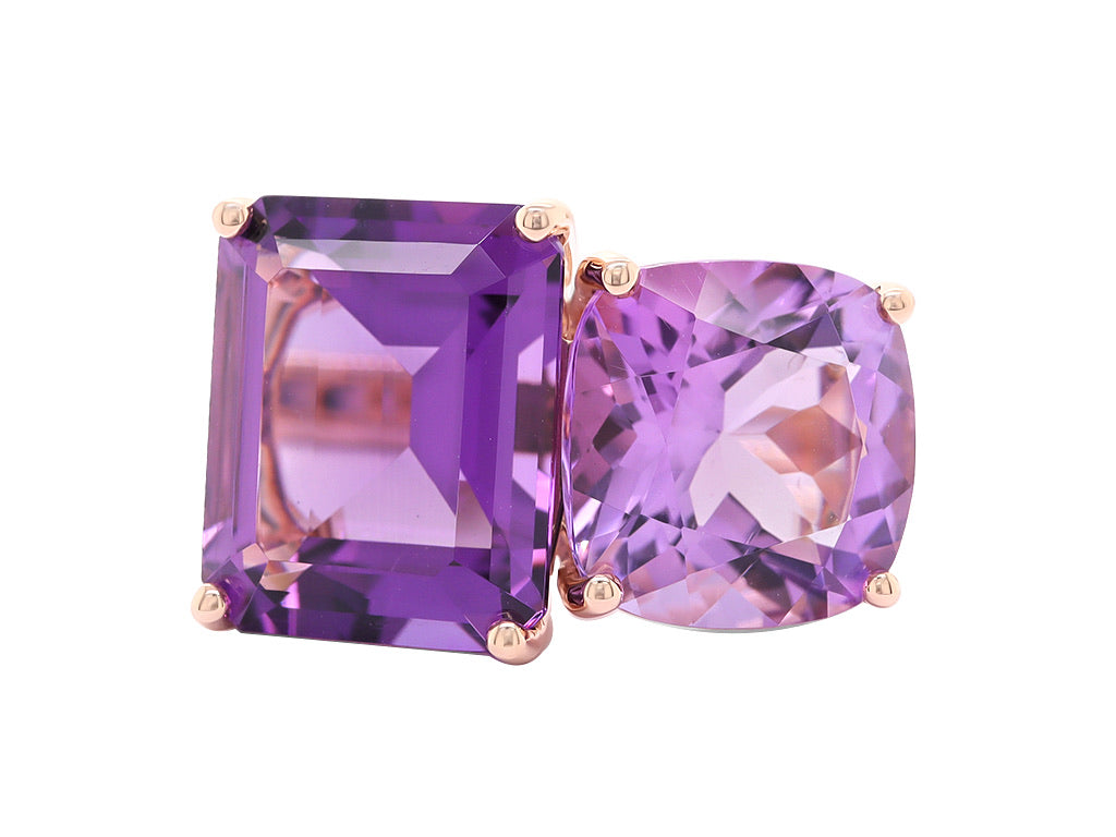 Amethyst Toi Et Moi Ring 2