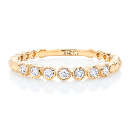 Petite Bezel Set Diamond Band