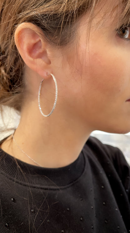 Diamond Hoop Earrings 2