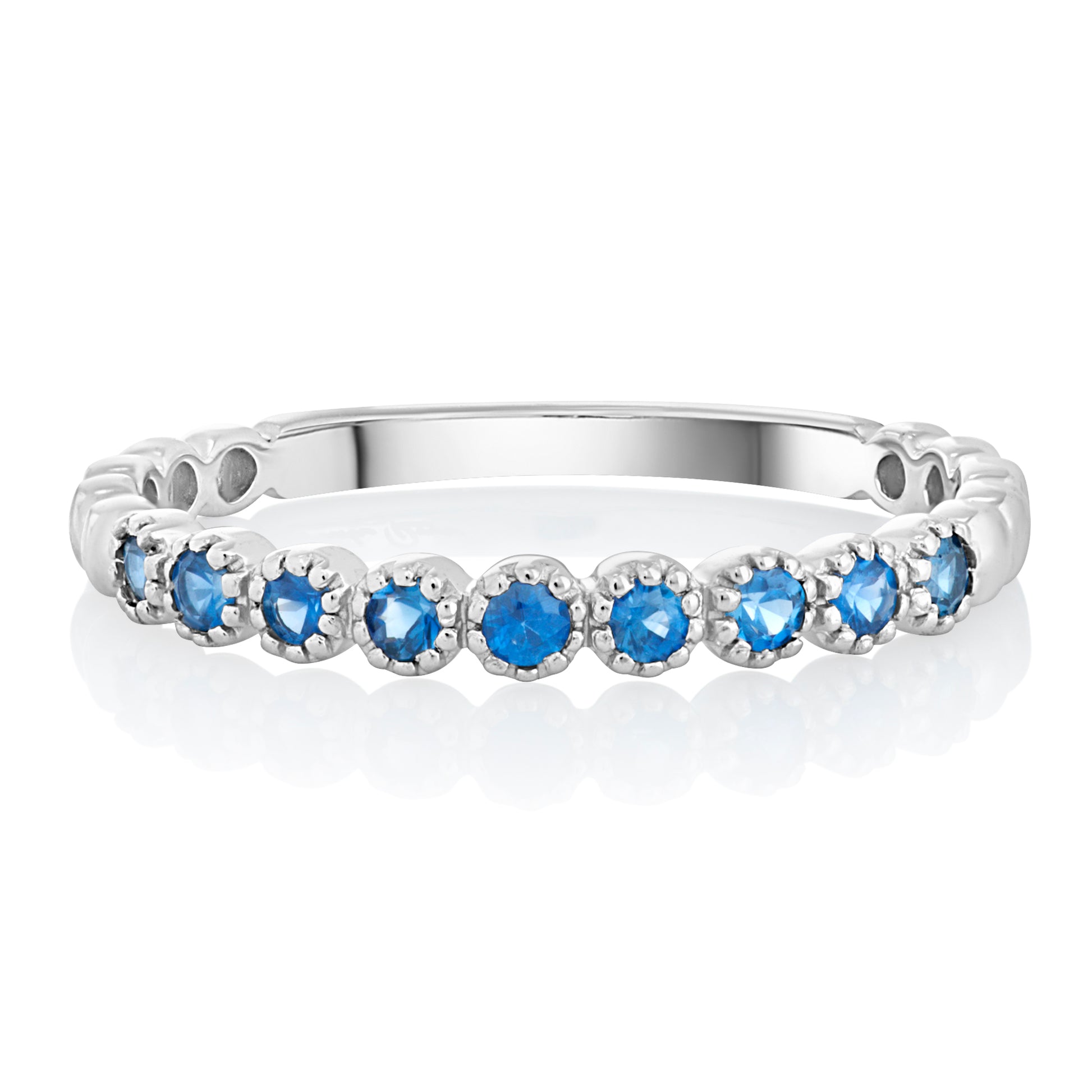 Dainty 2 Sapphire Band