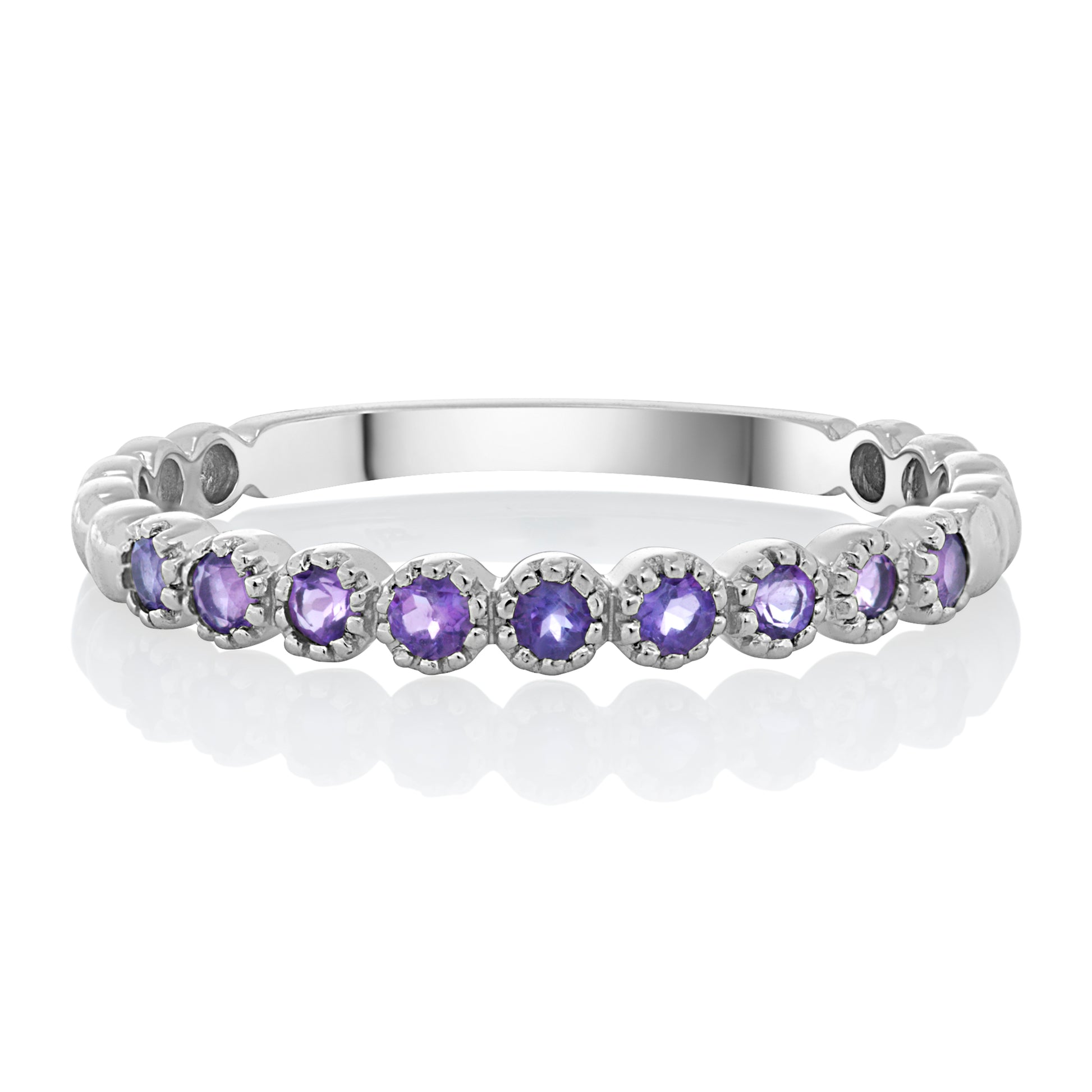 Dainty 2 Amethyst Band