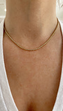Load image into Gallery viewer, The Nikki 2 Straight Line Diamond Tennis Necklace - Gold 2