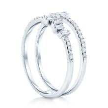 Load image into Gallery viewer, Diamond Baguette and Round Diamond Ring 2