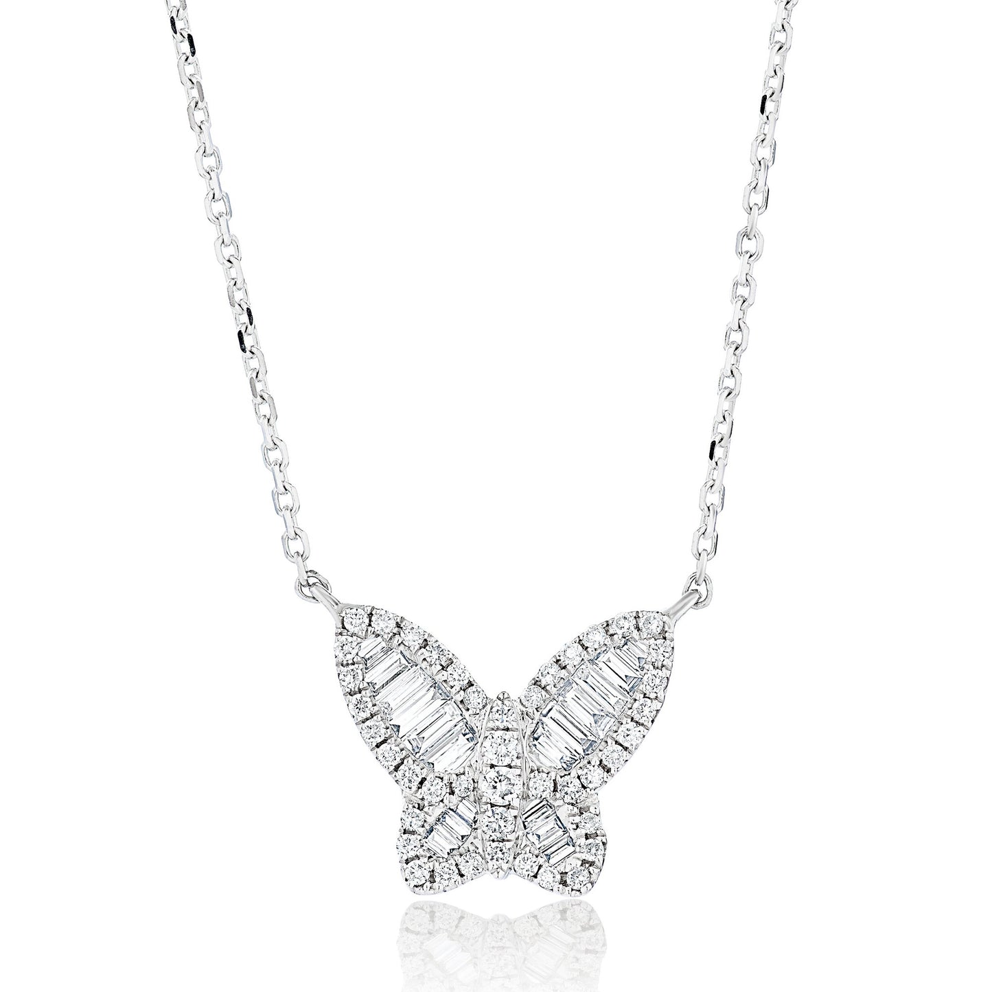 Medium Diamond Butterfly Pendant