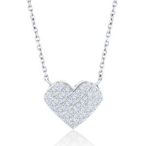 Diamond Illusion Heart Necklace