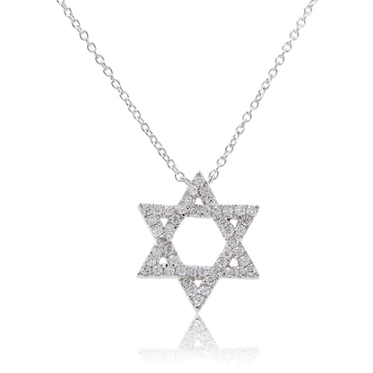 Petite Diamond Star of David Pendant