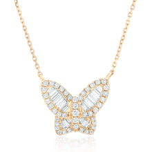 Load image into Gallery viewer, Large Diamond Butterfly Pendant 3