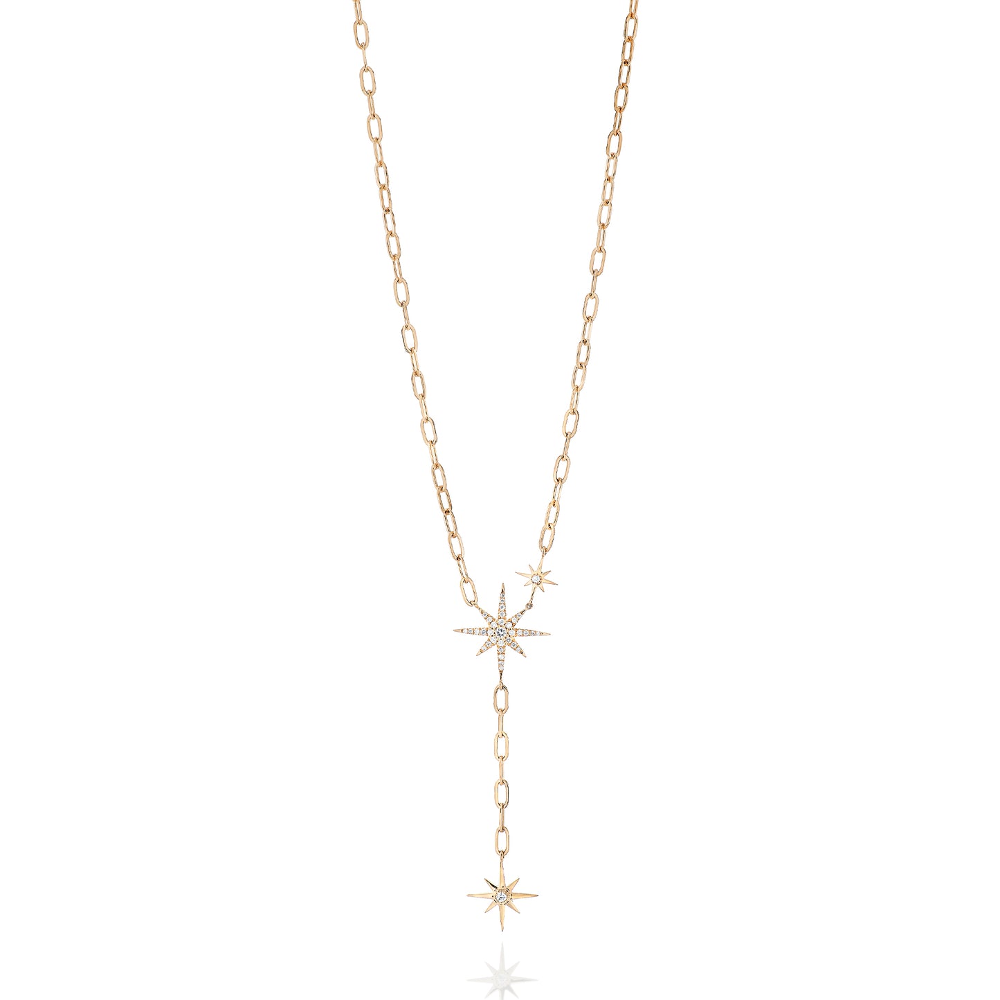 Shooting Star Diamond Chain Necklace