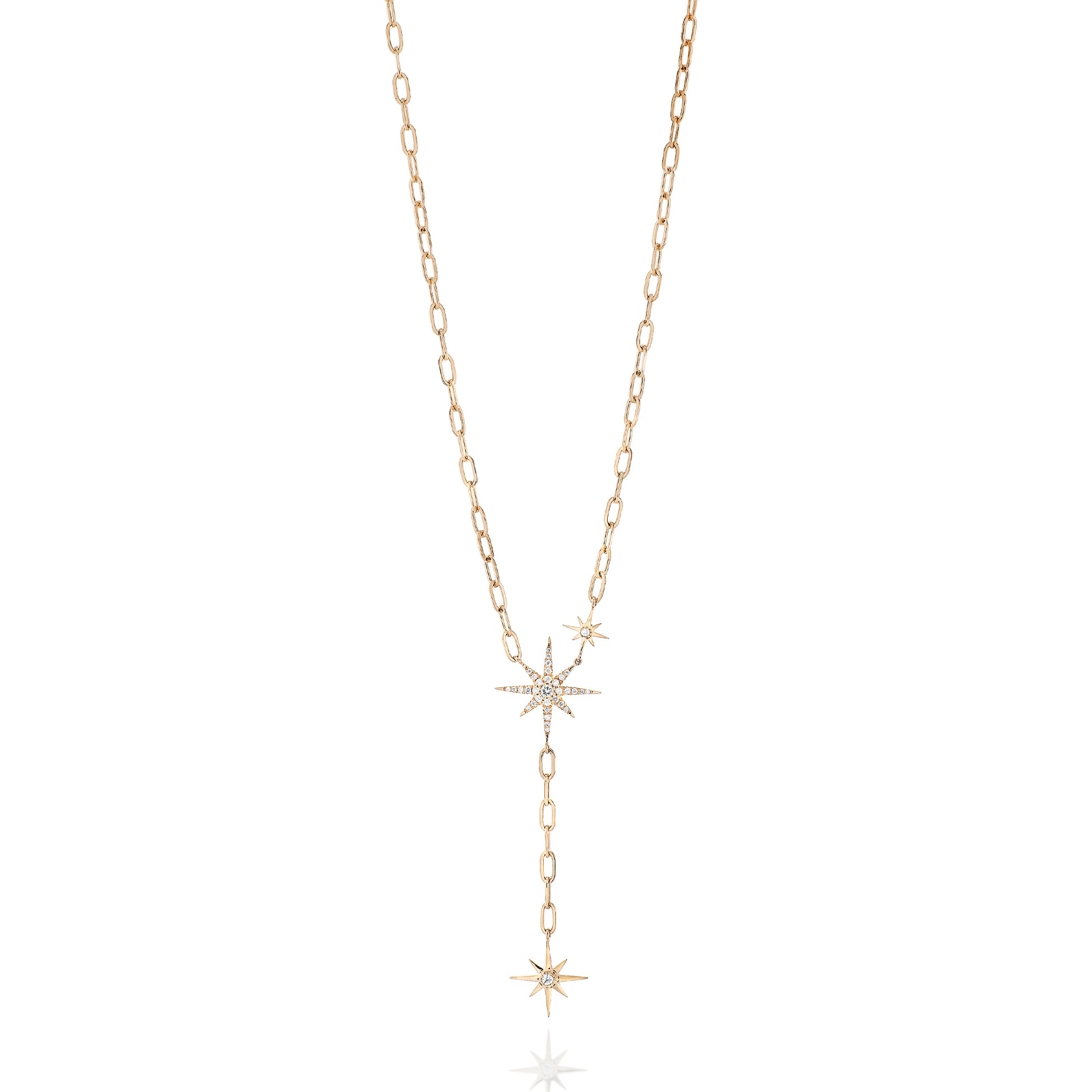 Shooting Star Diamond Chain Necklace