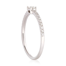 Load image into Gallery viewer, Petite Oval Diamond Band White - Two