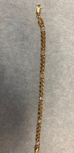 Diamond Cuban Link Chain Bracelet - Two