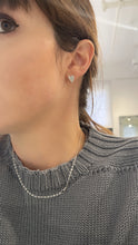 Load image into Gallery viewer, Raised Diamond Heart Stud Earrings - Three