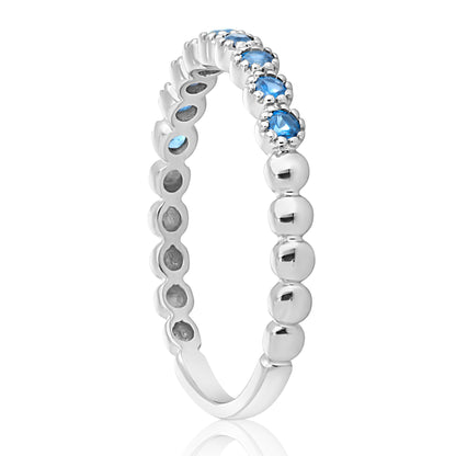 Dainty 2 Sapphire Band - 02