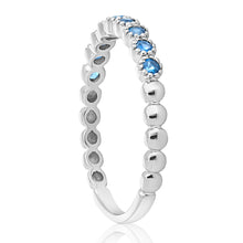 Load image into Gallery viewer, Dainty 2 Sapphire Band - 02
