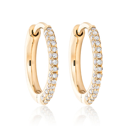 Multi Row Diamond Mini Hoops