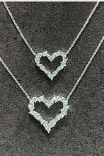 Load image into Gallery viewer, Large Mixed Cut Diamond Heart Pendant 3