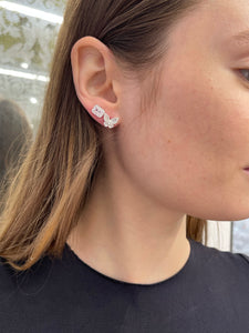 Mini Diamond Butterfly Earrings 4