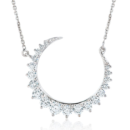 Curved Diamond Crescent Moon