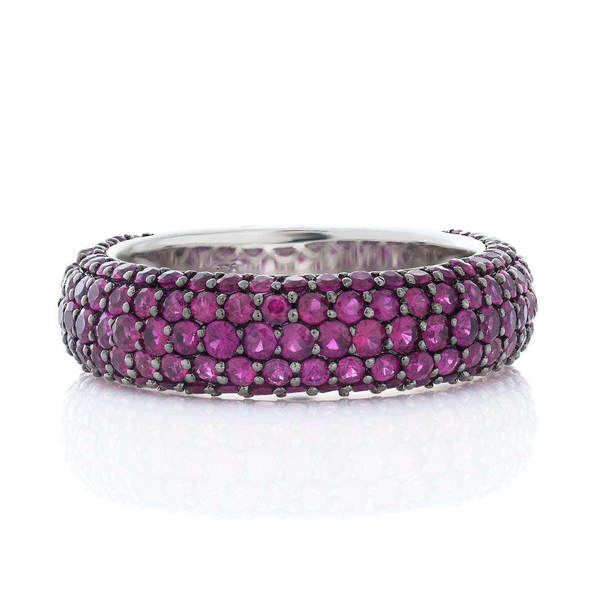 Five Row Ruby Ring