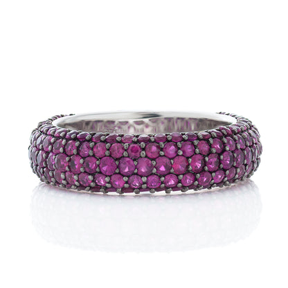 Five Row Ruby Ring